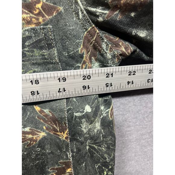 ZARA Mens Camouflage Outdoors Denimwear Button Down Long Sleeve Overshirt Size M - Picture 9 of 10